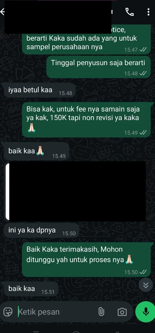 Bukti testimoni pelanggan Skriptas 52