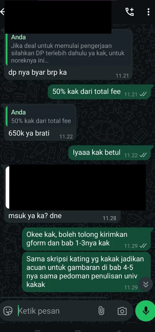 Bukti testimoni pelanggan Skriptas 25