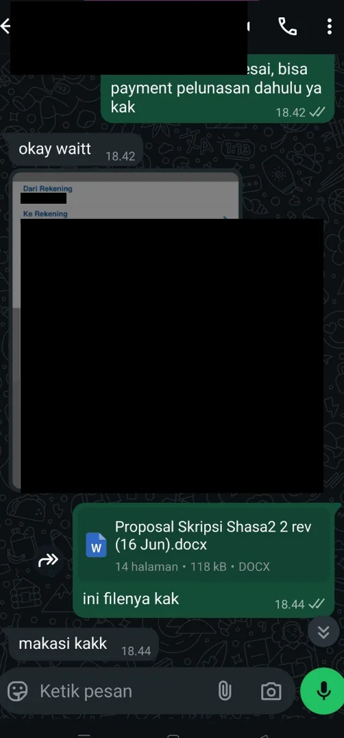 Bukti testimoni pelanggan Skriptas 22
