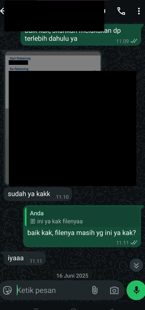 Bukti testimoni pelanggan Skriptas 11