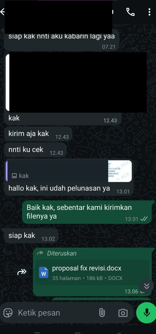 Bukti testimoni pelanggan Skriptas 3