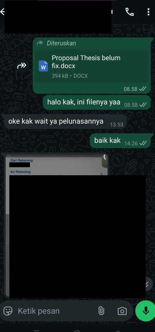 Bukti testimoni pelanggan Skriptas 1