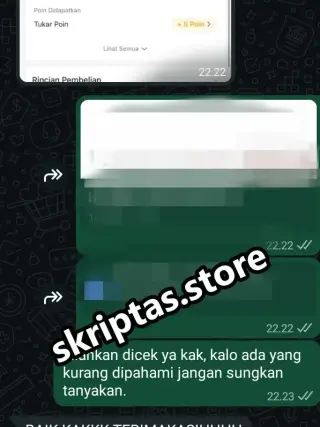 Bukti testimoni pelanggan Skriptas 58
