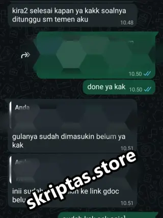 Bukti testimoni pelanggan Skriptas 55