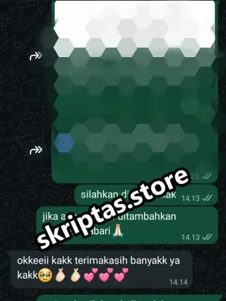 Bukti testimoni pelanggan Skriptas 51