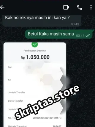 Bukti testimoni pelanggan Skriptas 49