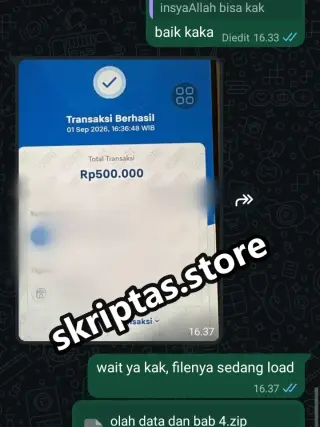 Bukti testimoni pelanggan Skriptas 43