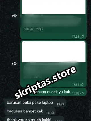 Bukti testimoni pelanggan Skriptas 40