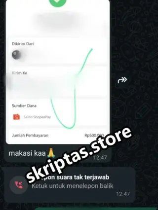 Bukti testimoni pelanggan Skriptas 35