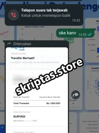 Bukti testimoni pelanggan Skriptas 34