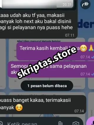 Bukti testimoni pelanggan Skriptas 29