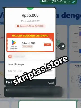 Bukti testimoni pelanggan Skriptas 24