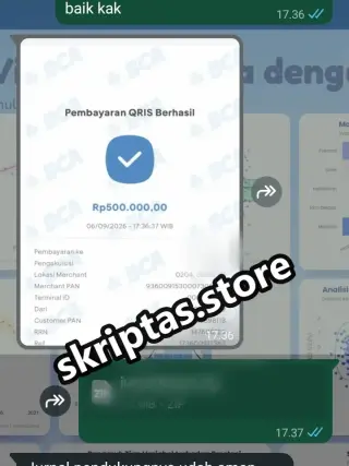 Bukti testimoni pelanggan Skriptas 23
