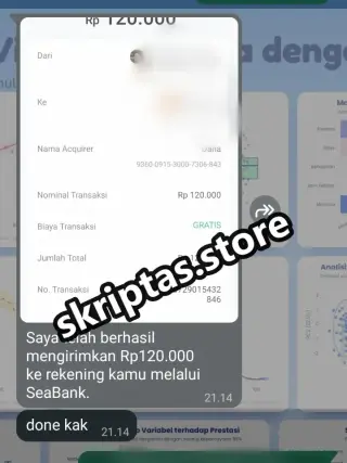 Bukti testimoni pelanggan Skriptas 22