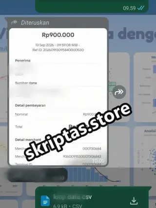 Bukti testimoni pelanggan Skriptas 20