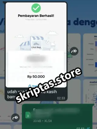 Bukti testimoni pelanggan Skriptas 18