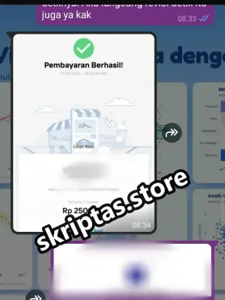 Bukti testimoni pelanggan Skriptas 14