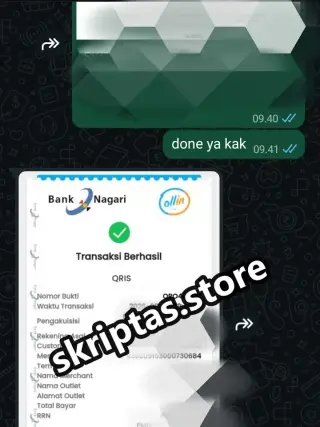 Bukti testimoni pelanggan Skriptas 12