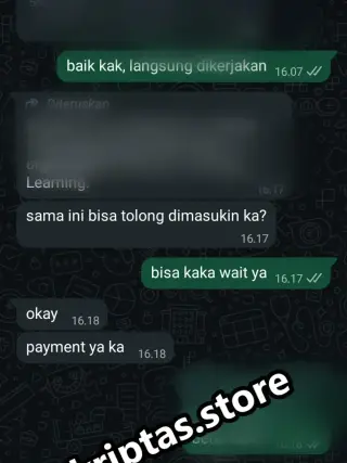Bukti testimoni pelanggan Skriptas 11