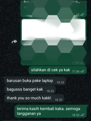 Bukti testimoni pelanggan Skriptas 9