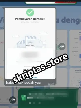 Bukti testimoni pelanggan Skriptas 6