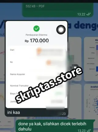 Bukti testimoni pelanggan Skriptas 4